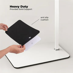 Goozie stand with a safe, weighted base for stability.