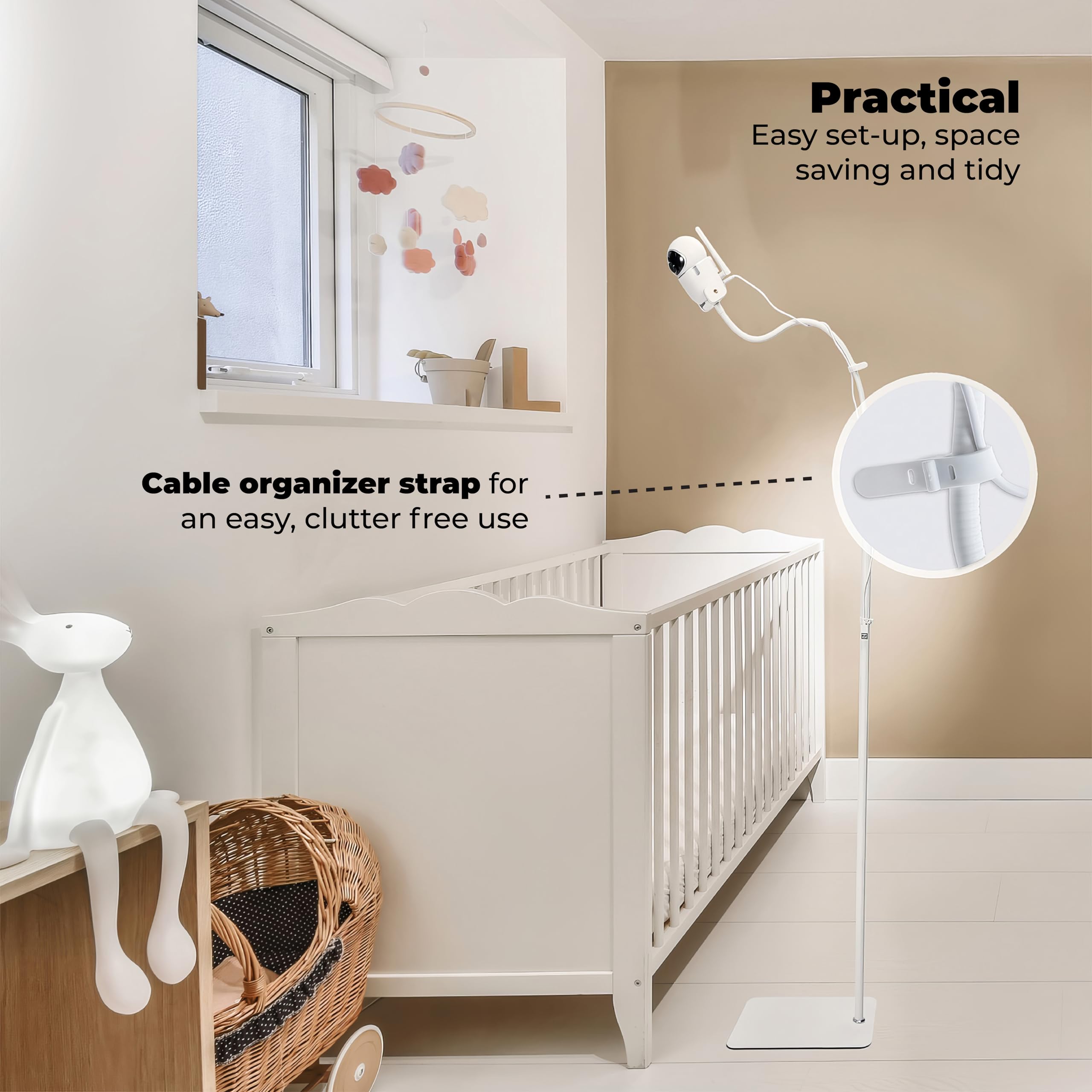 Goozie tool-free assembly for quick nursery setup.
