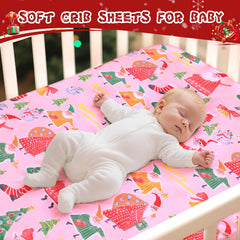 GOPHRALOVE fitted-crib-sheet-elastic secures standard cribs for a smooth night