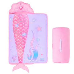 GOPHRALOVE Mermaid Nap Mat in soft fabric for cozy preschool naps.
