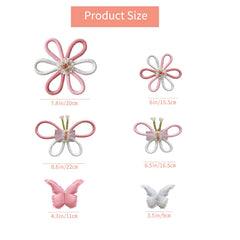 Gordepy large butterfly 6.5-inch macrame wall decor brings whimsy to a nursery.