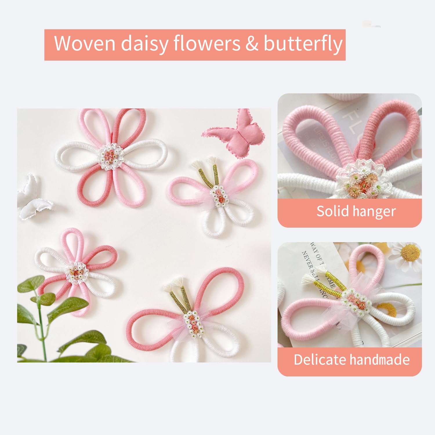 Gordepy large butterfly 8.6-inch wall art adds color and playful energy.