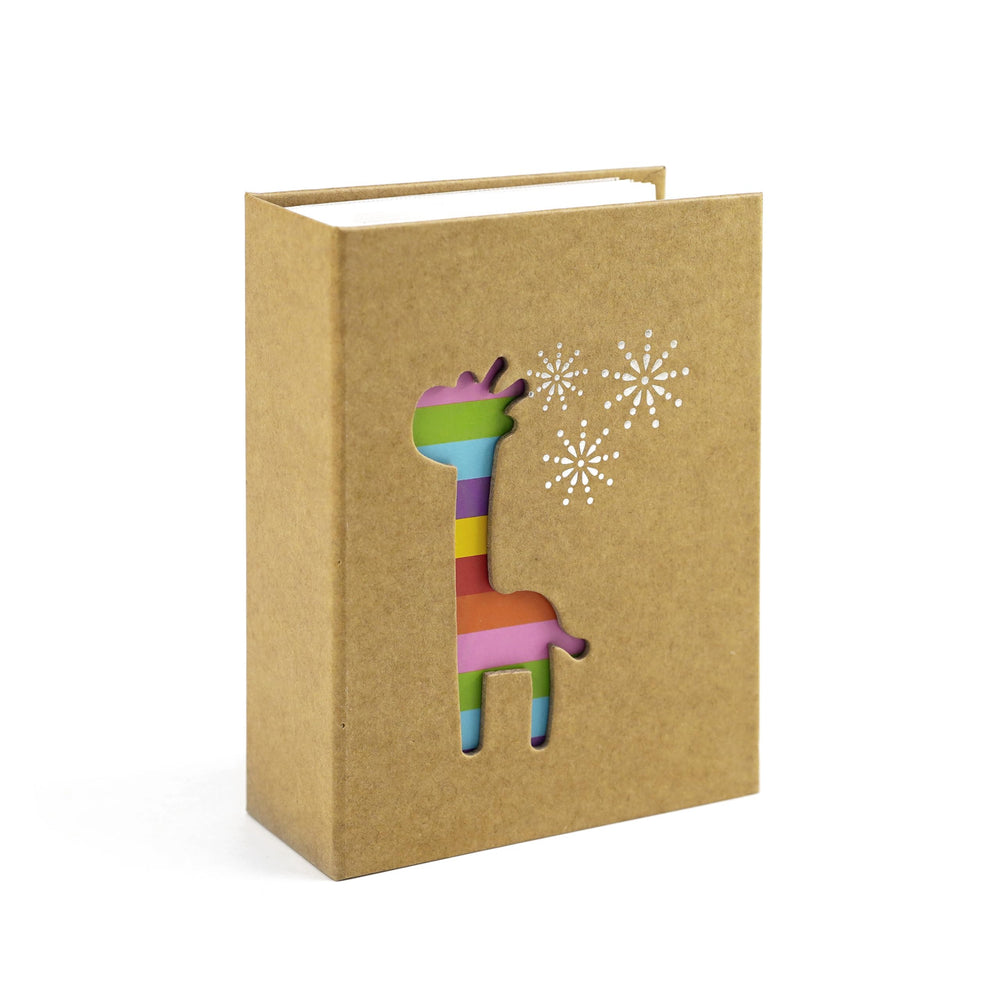 Gorgeousstyles Giraffe Hollow Photo Album with vertical 4x6 pockets for 100 photos