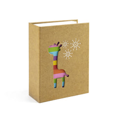 Gorgeousstyles Giraffe Hollow Photo Album with vertical 4x6 pockets for 100 photos