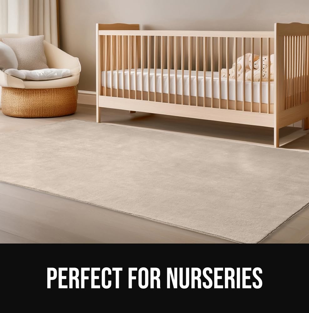 GORILLA GRIP baby-friendly decor rug for nurseries