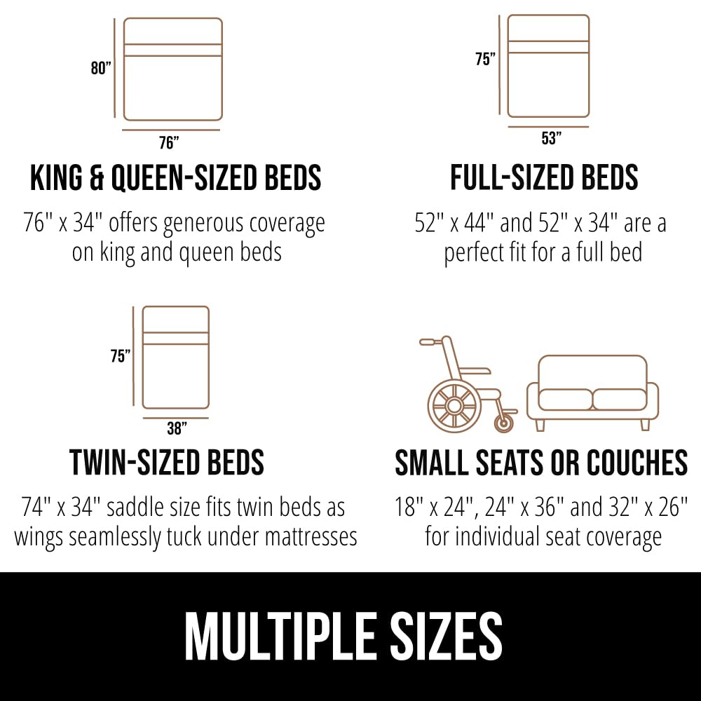 GORILLA GRIP underpad can be used on top sheets for convenience.