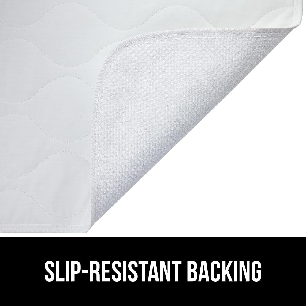 GORILLA GRIP thick quilted top layer adds soft comfort without bulk.