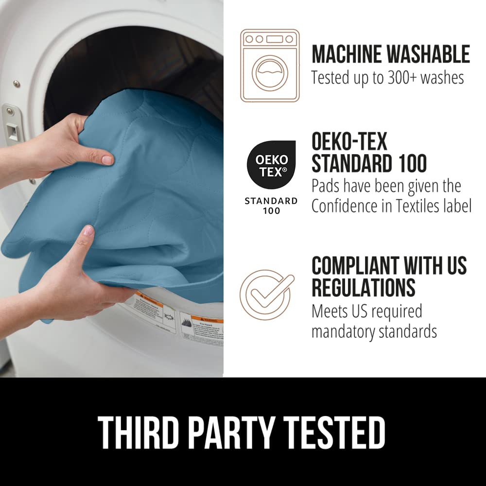52x34 inch Gorilla Grip underpads offer ample bed coverage.