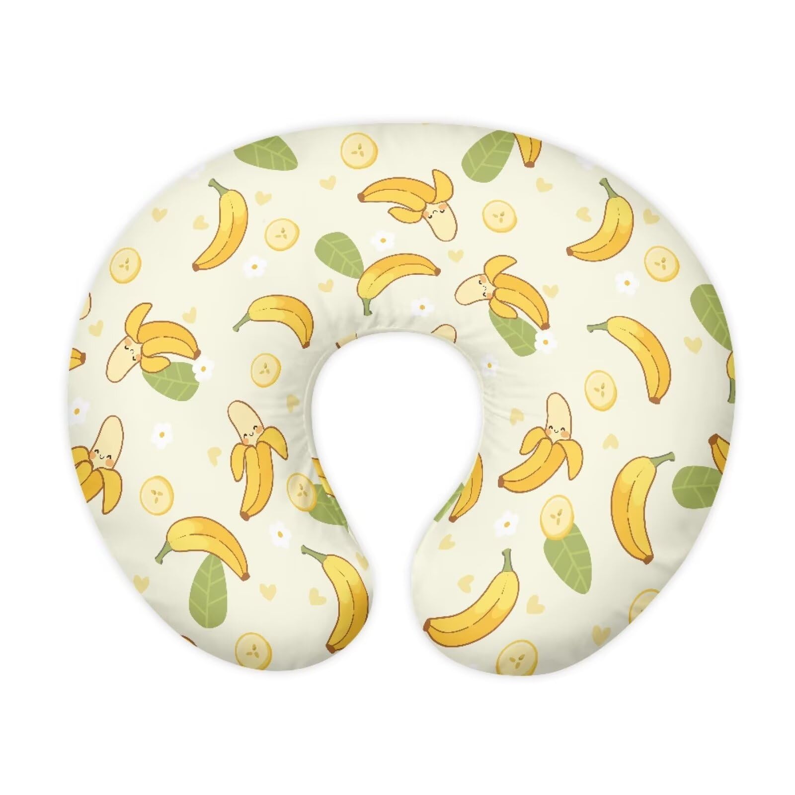 Goronwyfloyd banana print nursing pillow cover for baby comfort and easy care