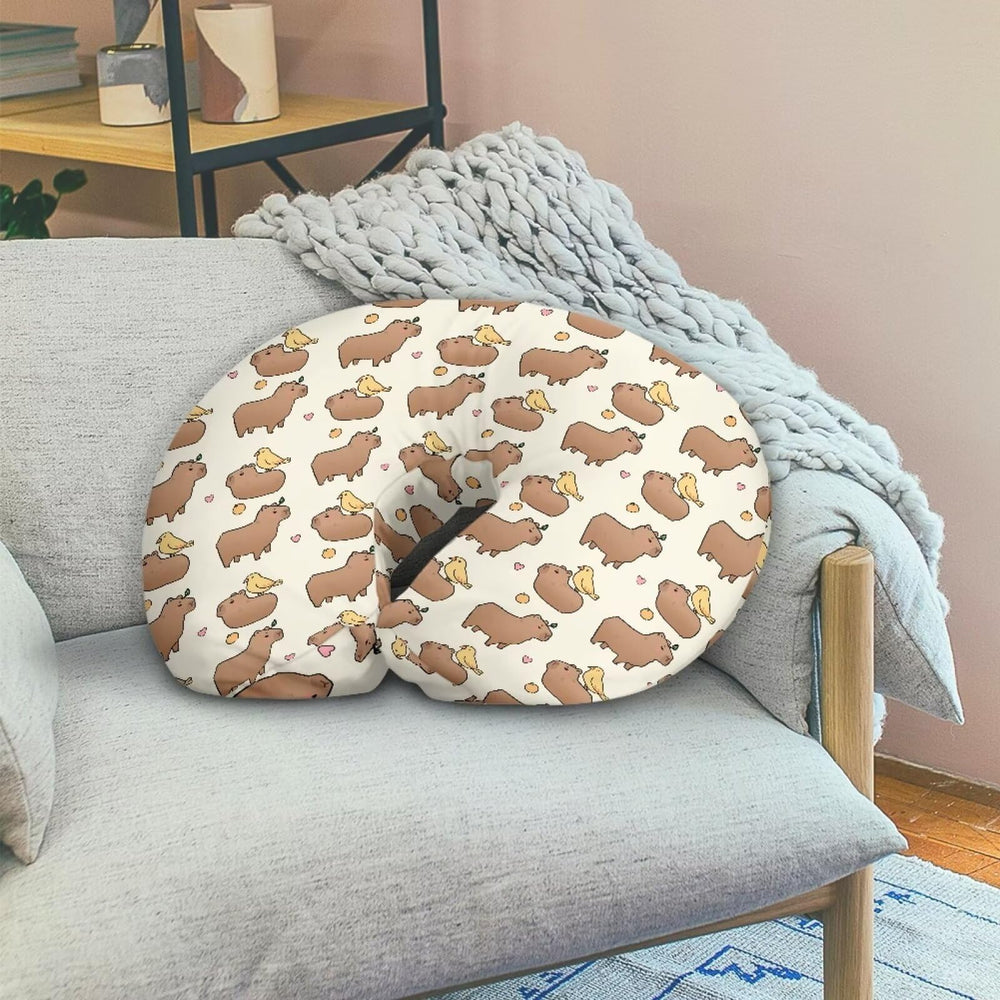Breathable, soft fabric promotes comfort during feeding sessions.