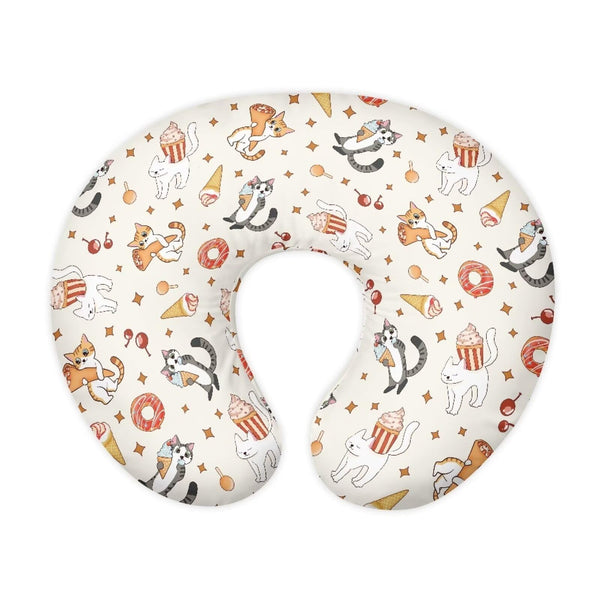 Goronwyfloyd cat and ice cream slipcover front view for cozy nursing.