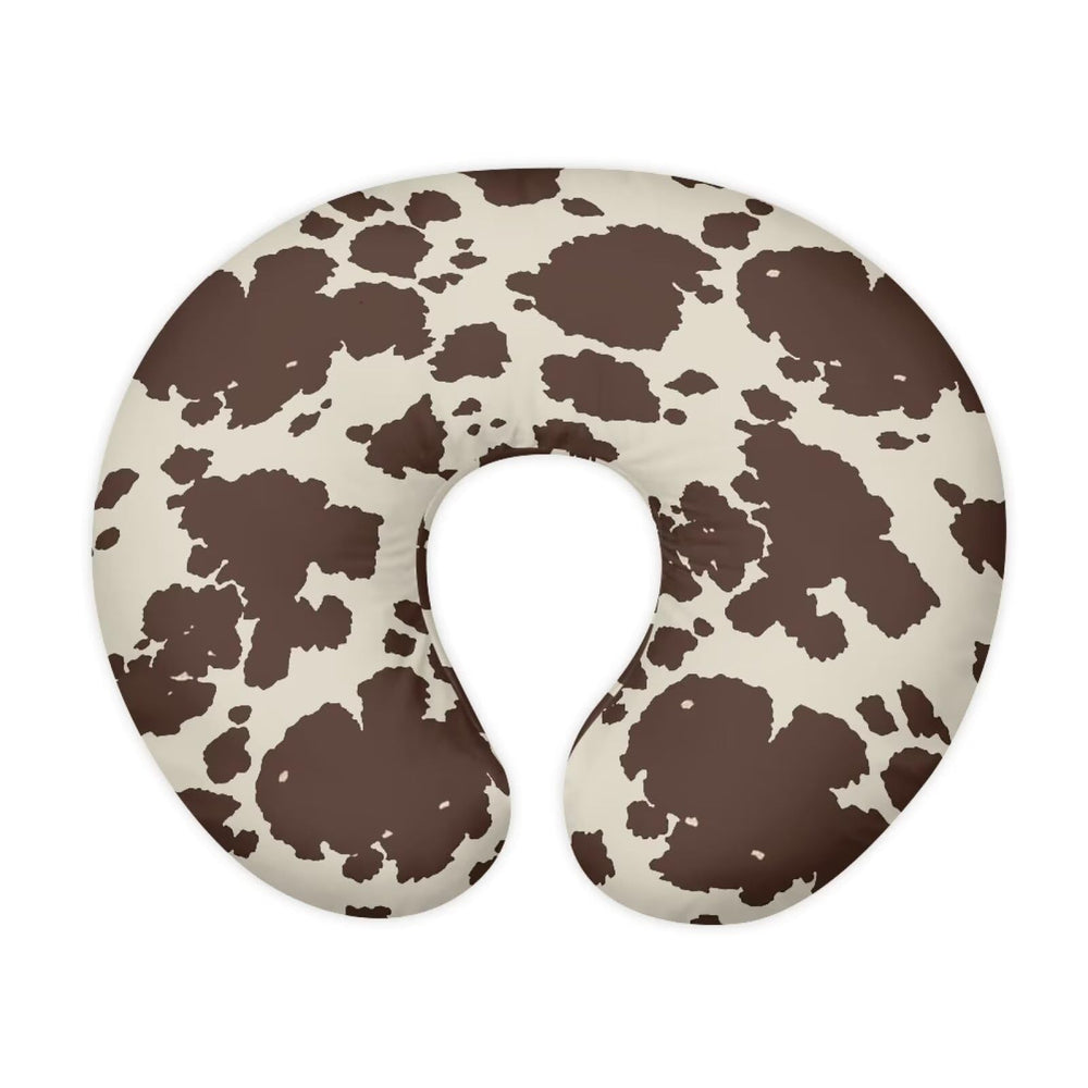 Goronwyfloyd cow hide nursing pillowcase offers soft protection for pillow cores.