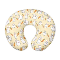 Goronwyfloyd cute rabbits and carrots nursing pillow cover in soft fabric.