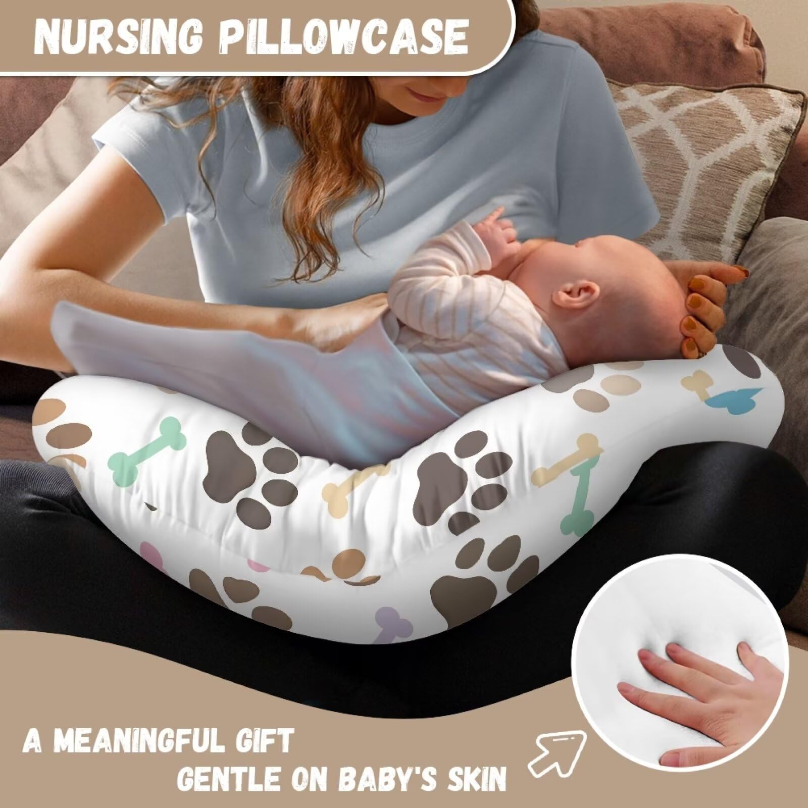 Goronwyfloyd gift-ready pillow slipcover for new moms and newborns.
