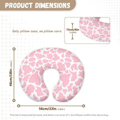 Goronwyfloyd Pink Cow Stripes soft material keeps baby comfortable and pillow protected.