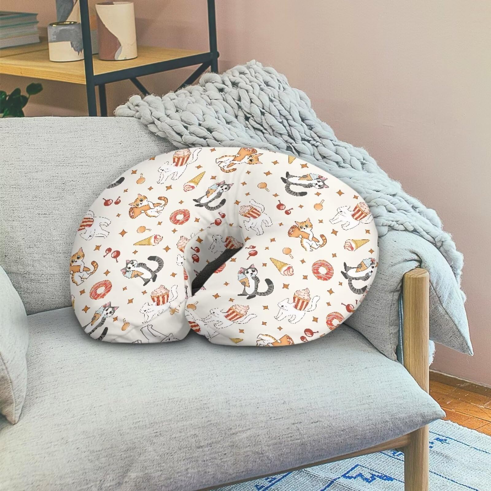 Goronwyfloyd room-ready slipcover shown in bedroom and living room.