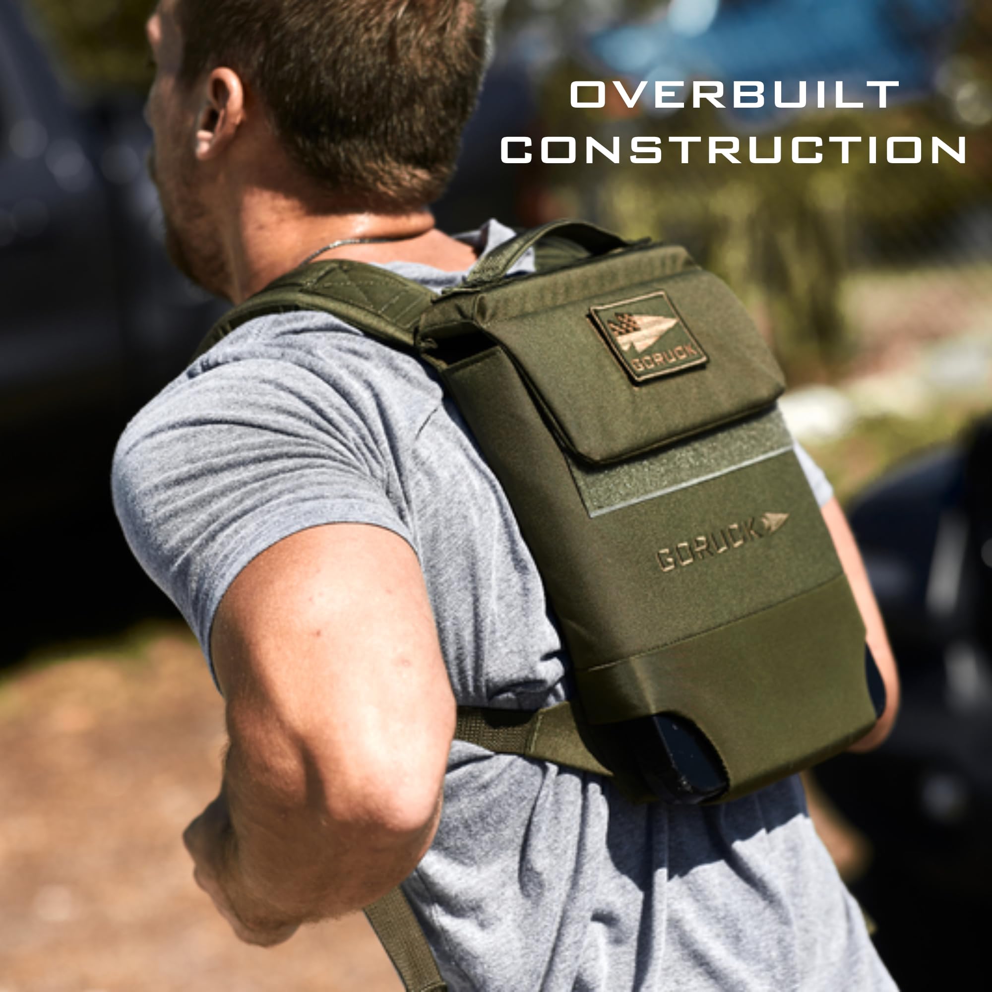 GORUCK Ruck Plate Carrier 3.0 back view highlighting lumbar support