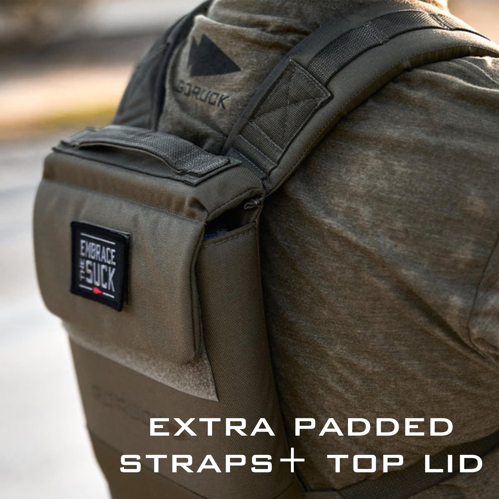 GORUCK Ruck Plate Carrier 3.0 shoulder straps emphasizing comfort padding