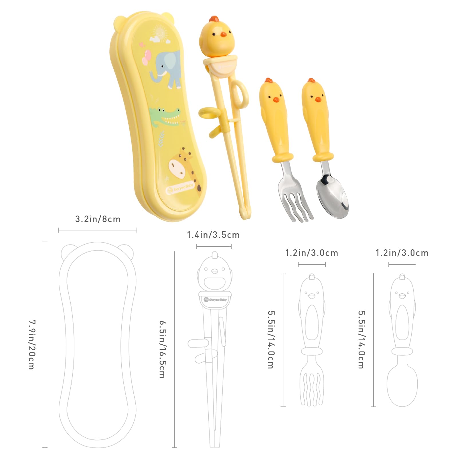 Goryeo Baby ergonomic design promotes comfortable grip during meals.