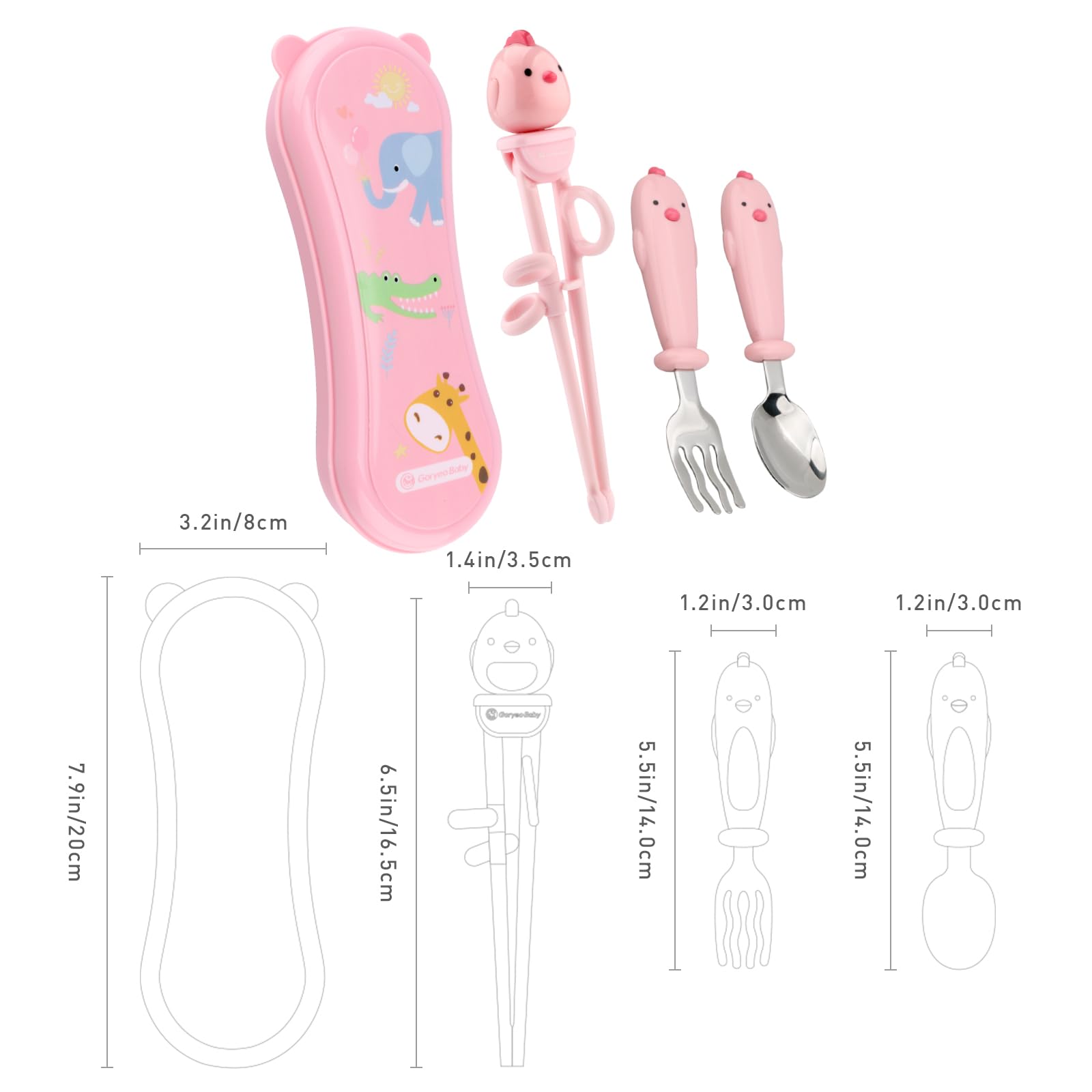 Goryeo Baby durable utensils set for growing hands.
