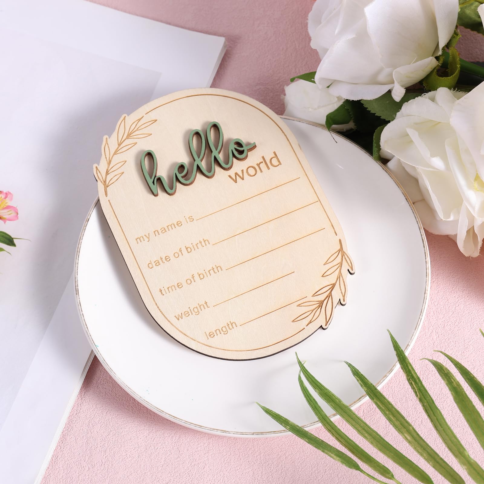 Gosknor wooden Hello World sign adds warm touch to nursery decor