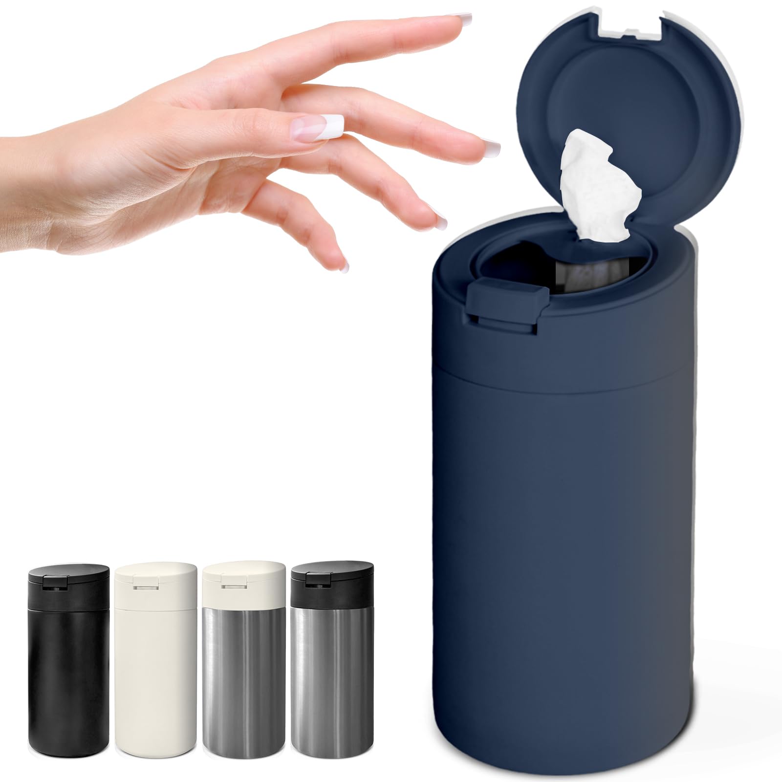 Gosnold Blue Wipe Dispenser with matte finish for modern kitchen organization