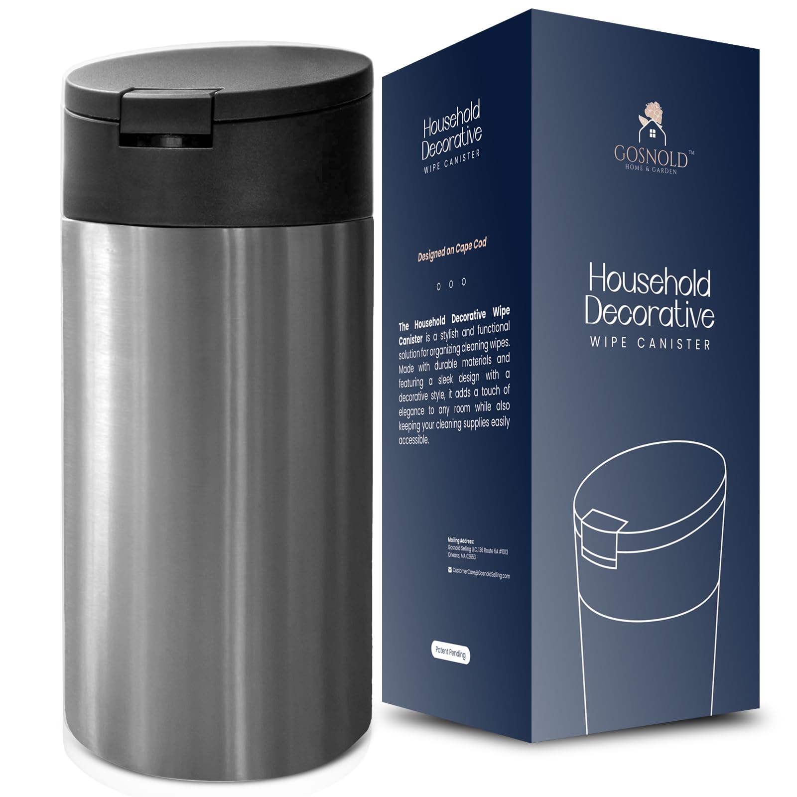 Gosnold gift-ready packaging and bold black lid design