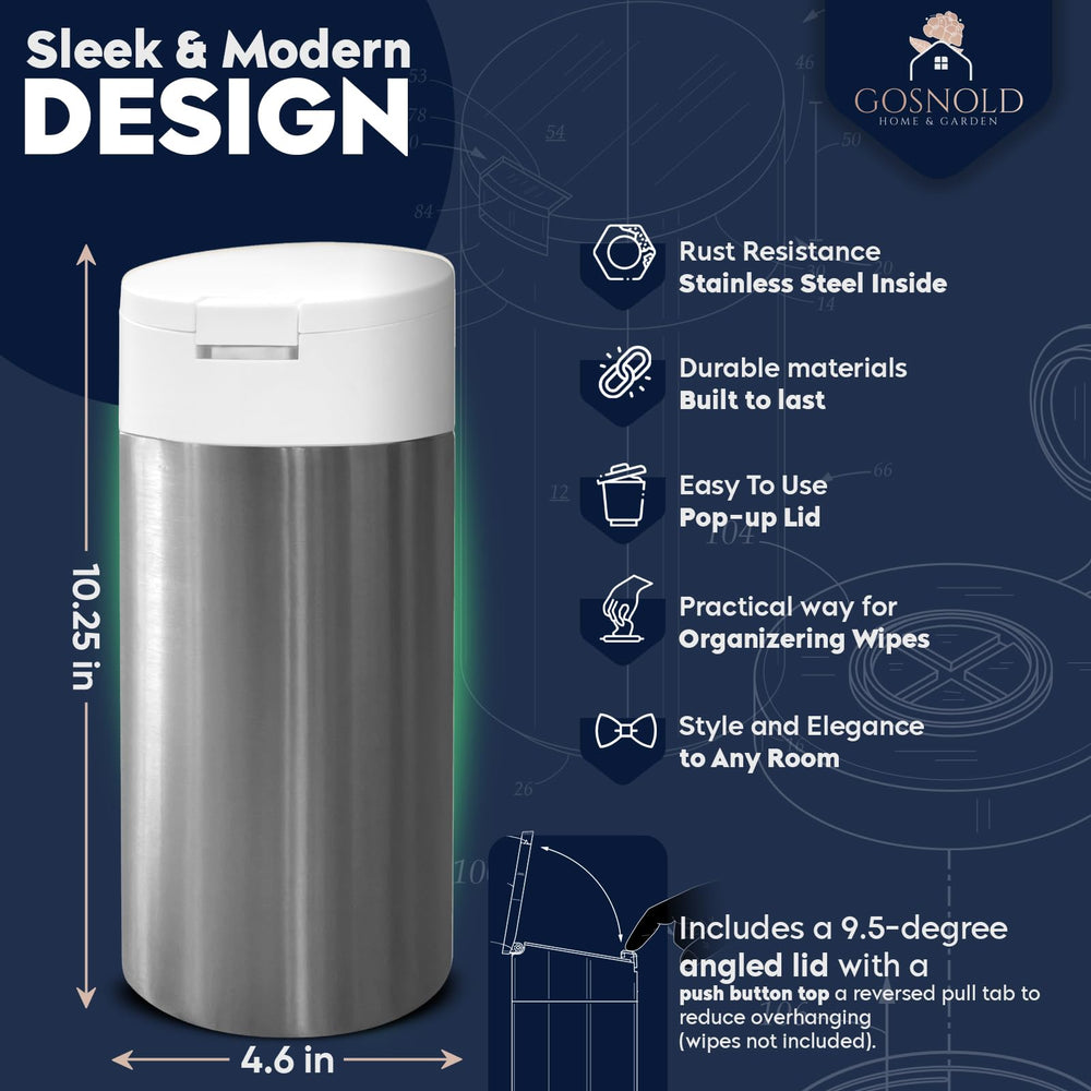 Gosnold stainless-steel base closeup highlighting durable, rust-resistant construction.