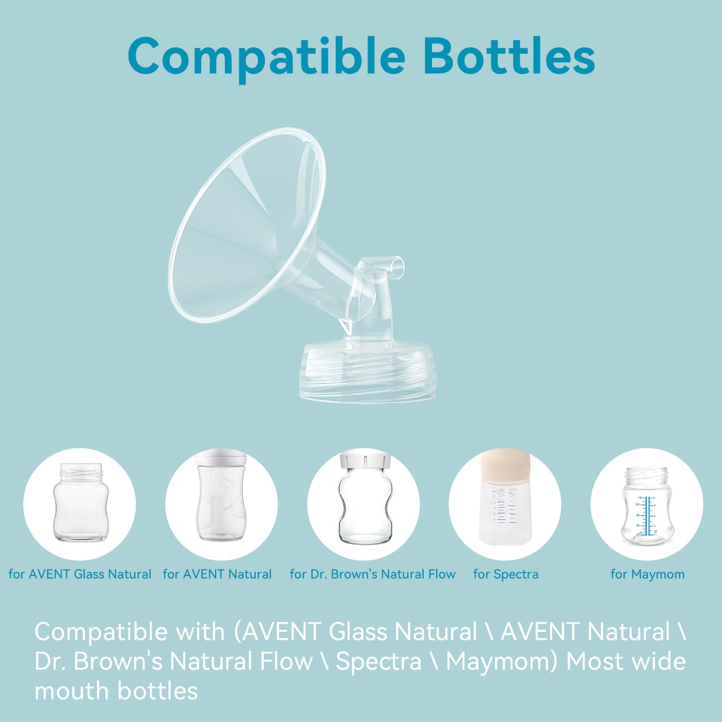 Gotocut wide-mouth bottle-fit flange set enabling versatile bottle compatibility