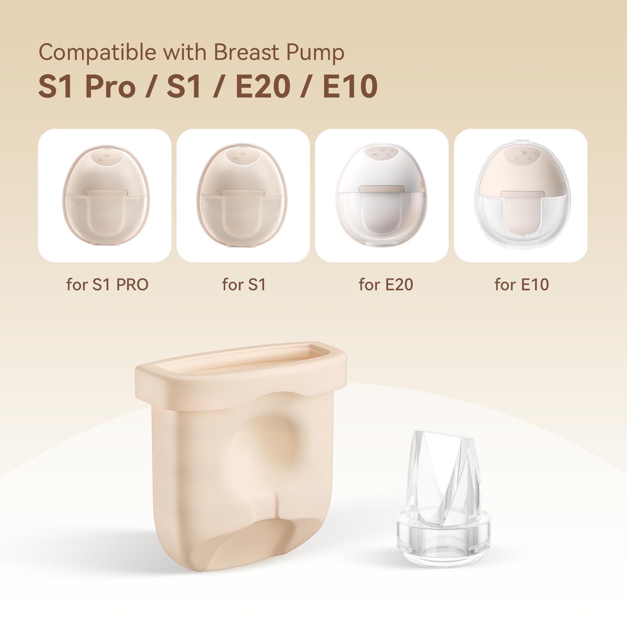 Gotocut Eufy S1 Pro diaphragms offer soft silicone for gentle pumping sessions.