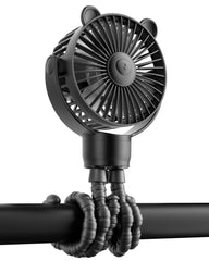 GOTOTO Baby Stroller Fan with 2000mAh battery delivers hours of cooling on walks.