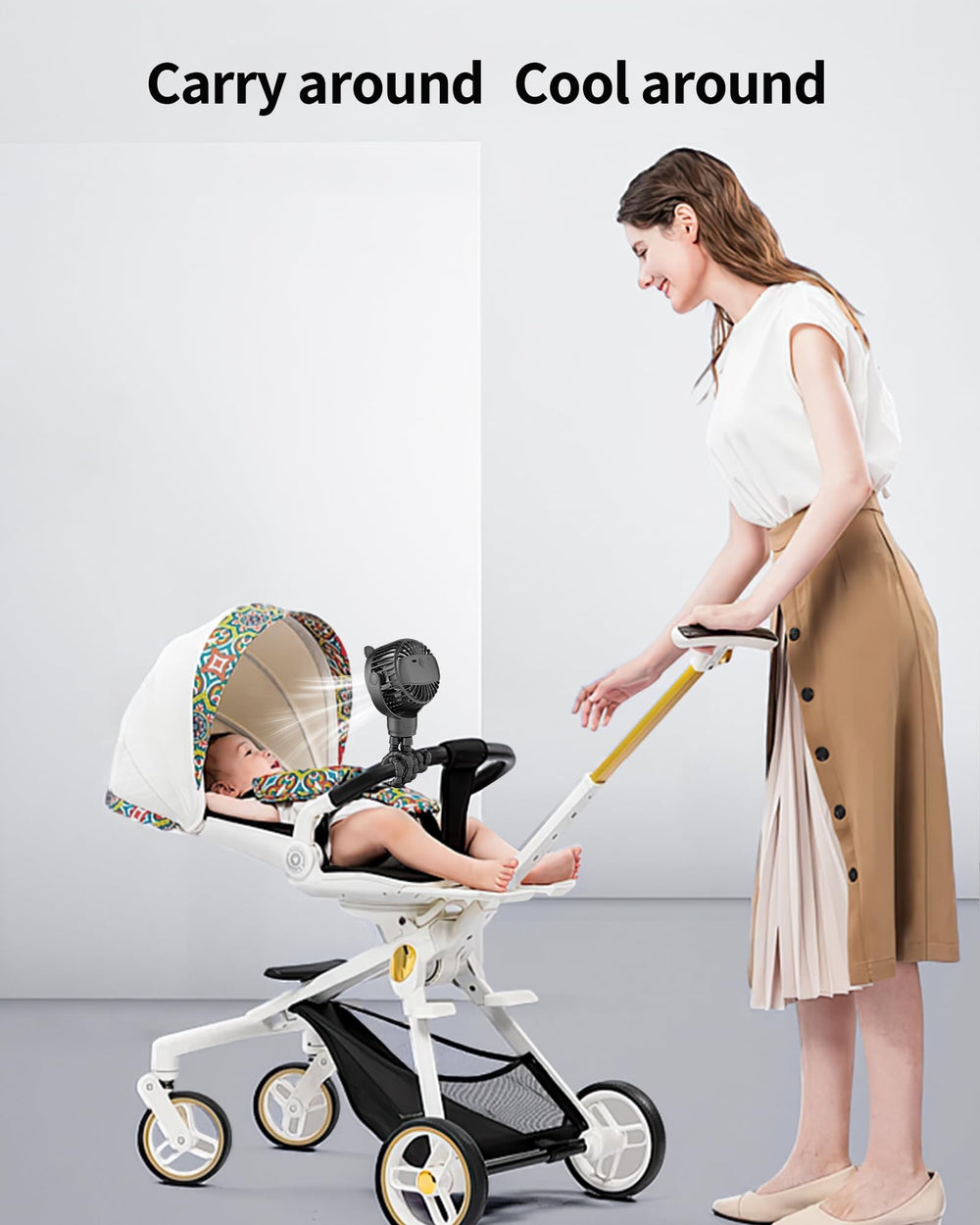 GOTOTO Baby Stroller Fan safety-friendly design provides peace of mind.