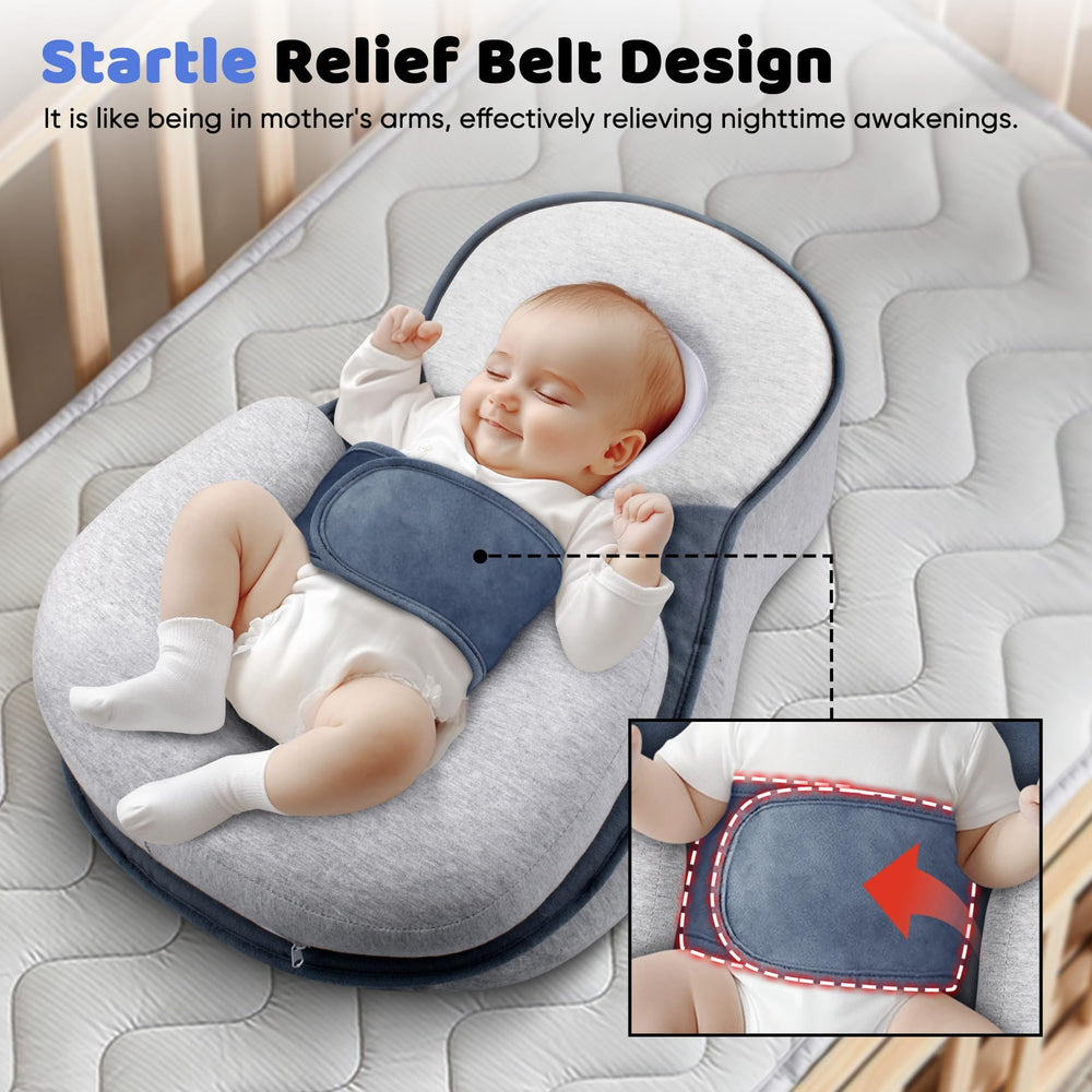 Gotvspt adjustable wedge helps customize elevation for baby comfort.
