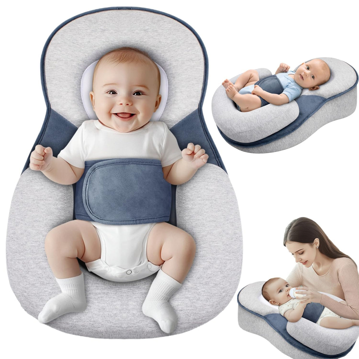 Gotvspt baby pillow soft cover provides gentle head support