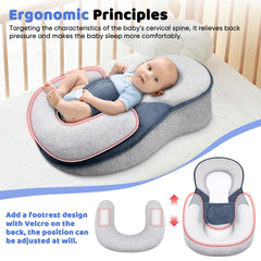 Gotvspt reflux pillow offers a gentle incline during feeding for comfort.