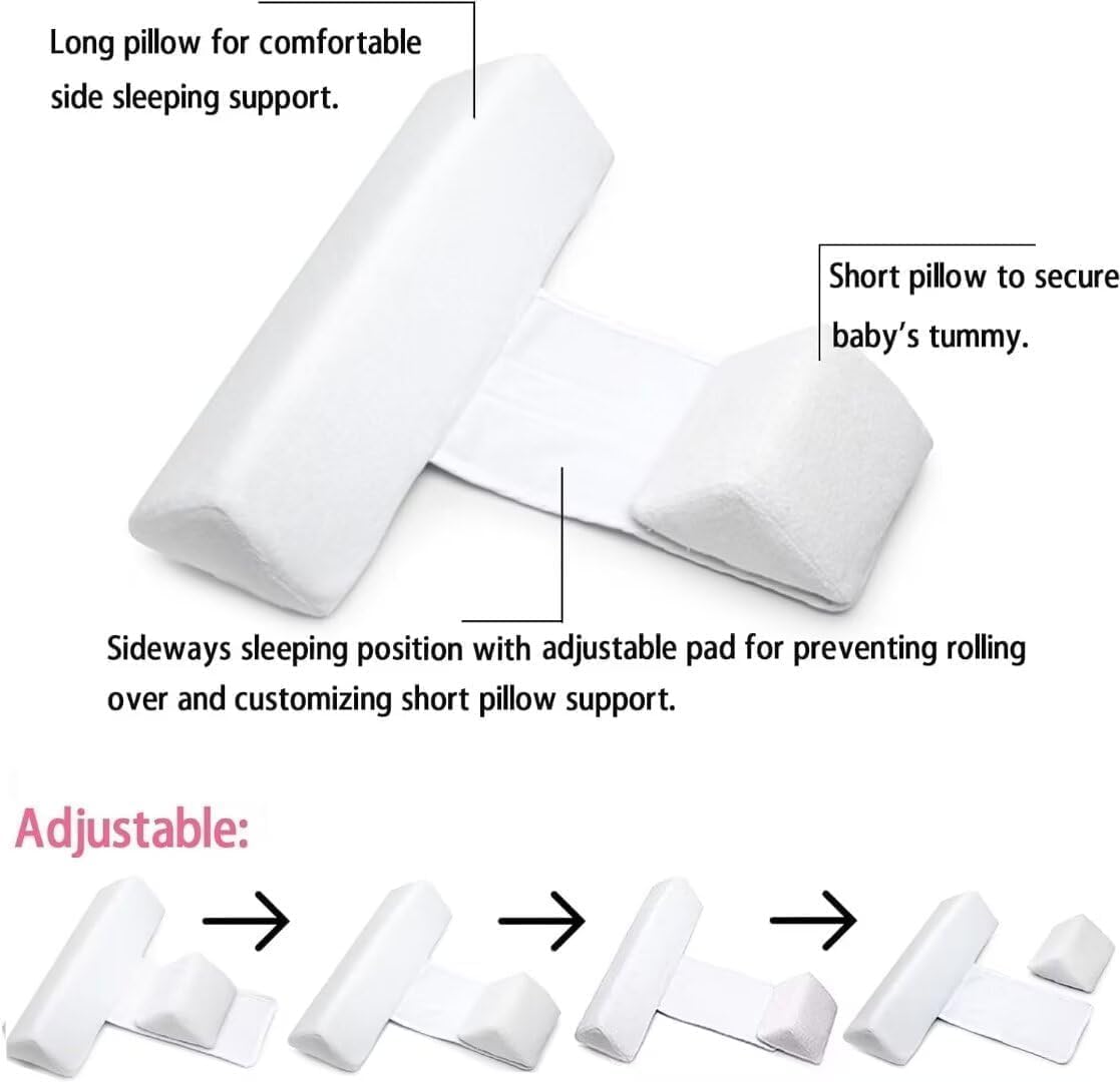 Gotvspt Side Sleeper Weddge adjustable system demonstrates tailored occipital support.