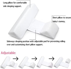 Gotvspt Side Sleeper Weddge adjustable system demonstrates tailored occipital support.
