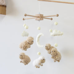 Goukurlsma crochet sheep collection adds soft texture to baby decor.