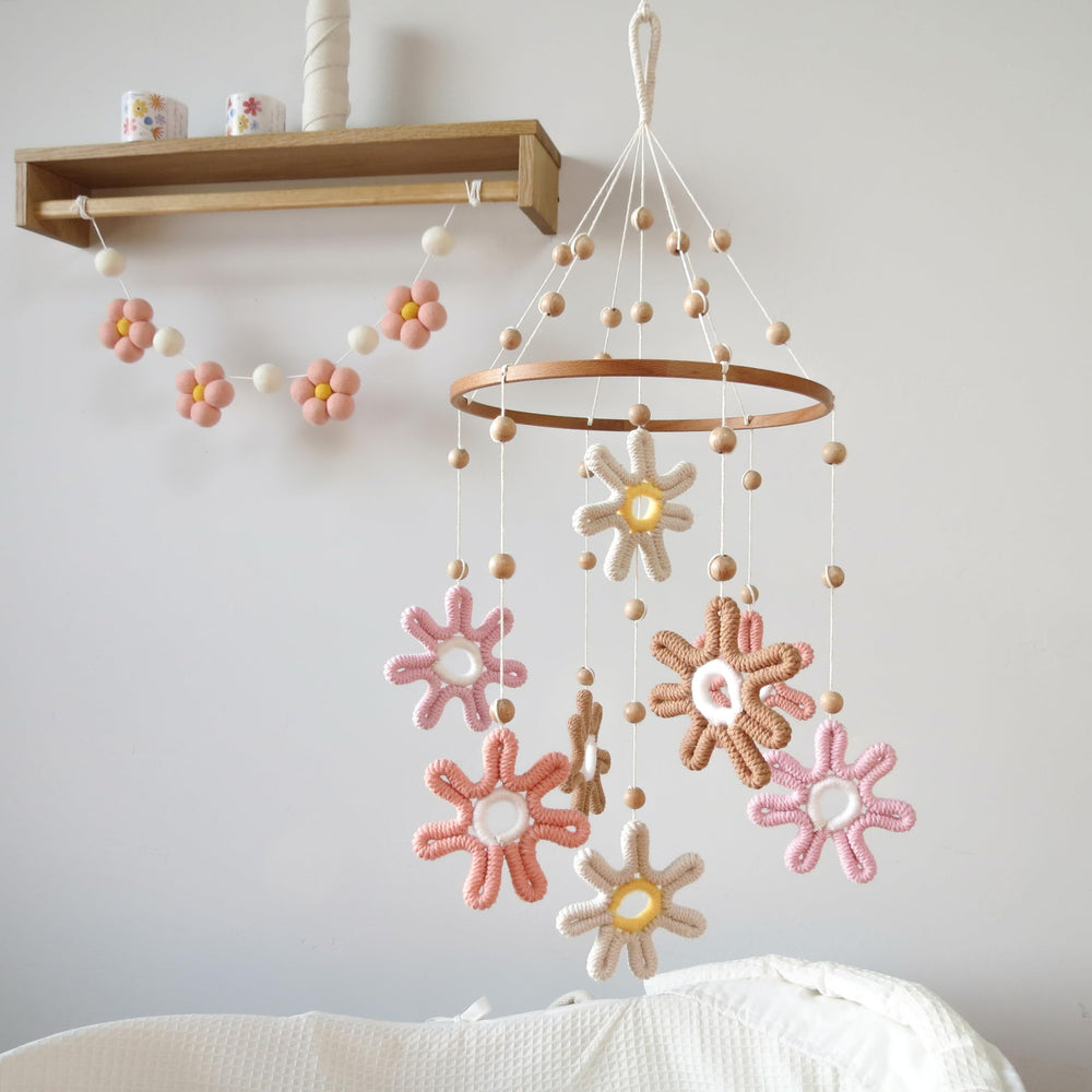 Goukurlsma Handcrafted Crib Mobile offers timeless charm and versatile decor.