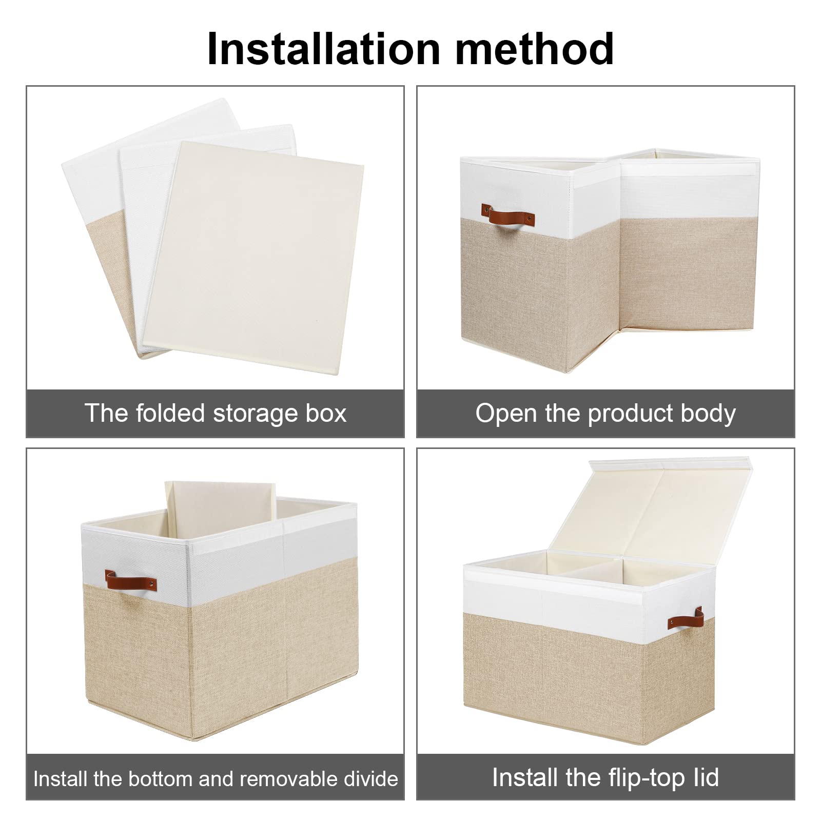Gowee beige and white color adds calm style to rooms.