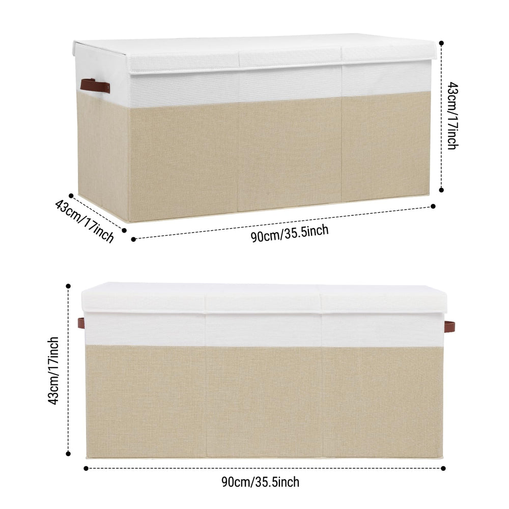 Gowee foldable storage box that remains dustproof when closed.