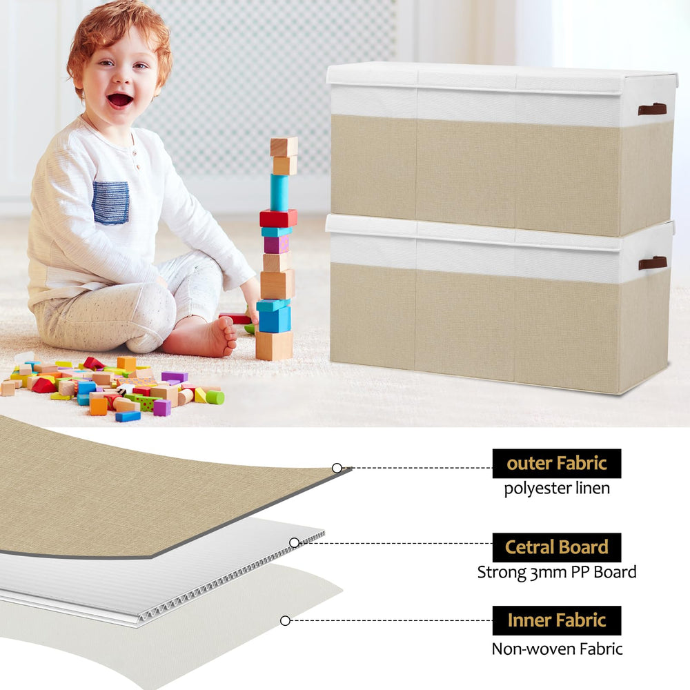 Gowee stackable storage design supports multiple boxes for tidy spaces.