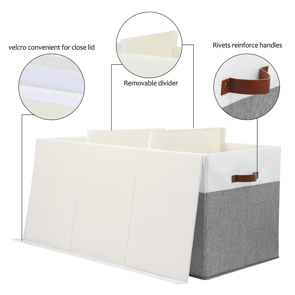 Gowee stackable toy storage box supports multiple units without clutter