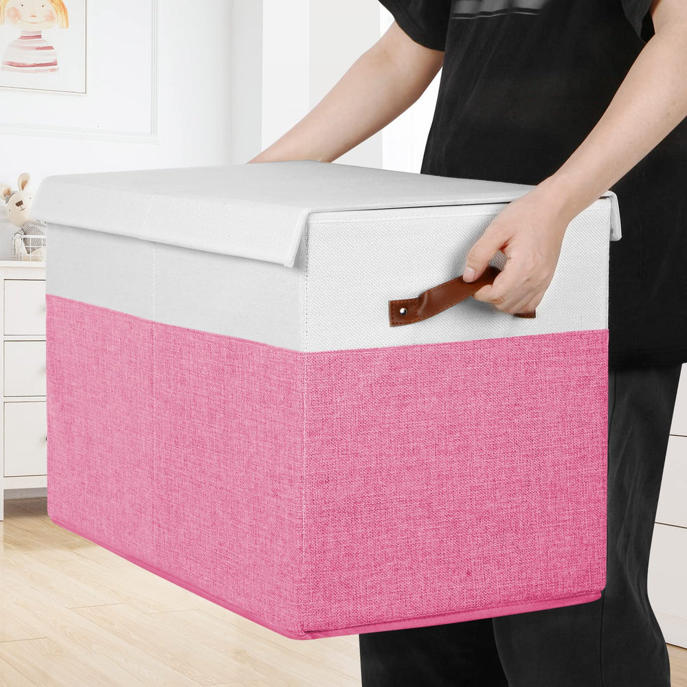 Gowee collapsible box folds flat for compact storage.