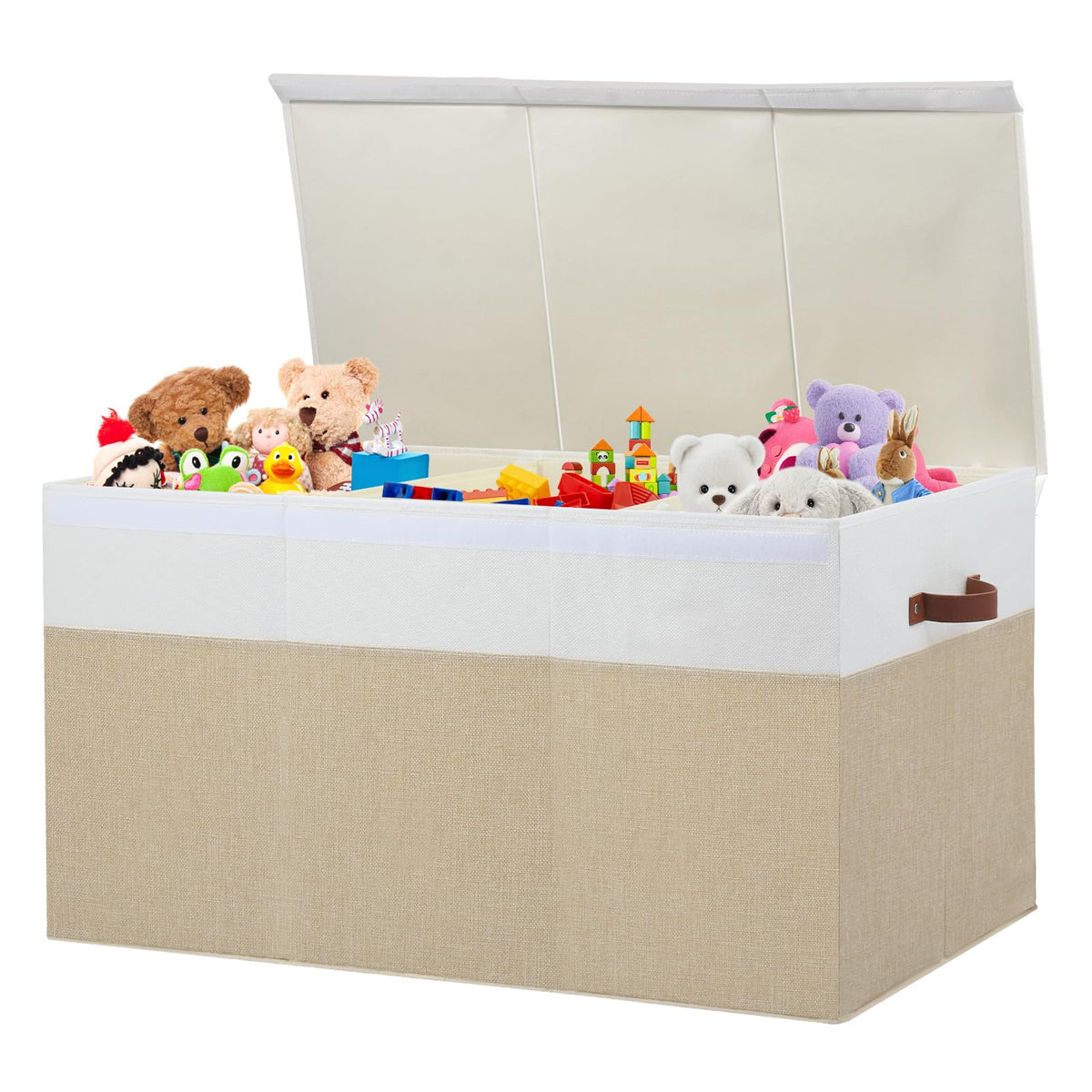 Gowee toy storage box with lid to keep items dust-free and organized.
