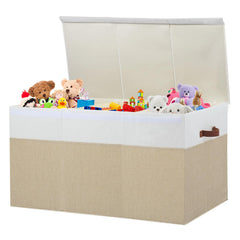 Gowee toy storage box with lid to keep items dust-free and organized.