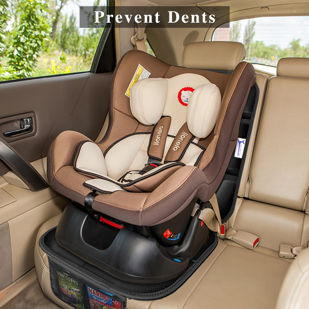 Gowhalle car seat protector with waterproof padding guards against spills