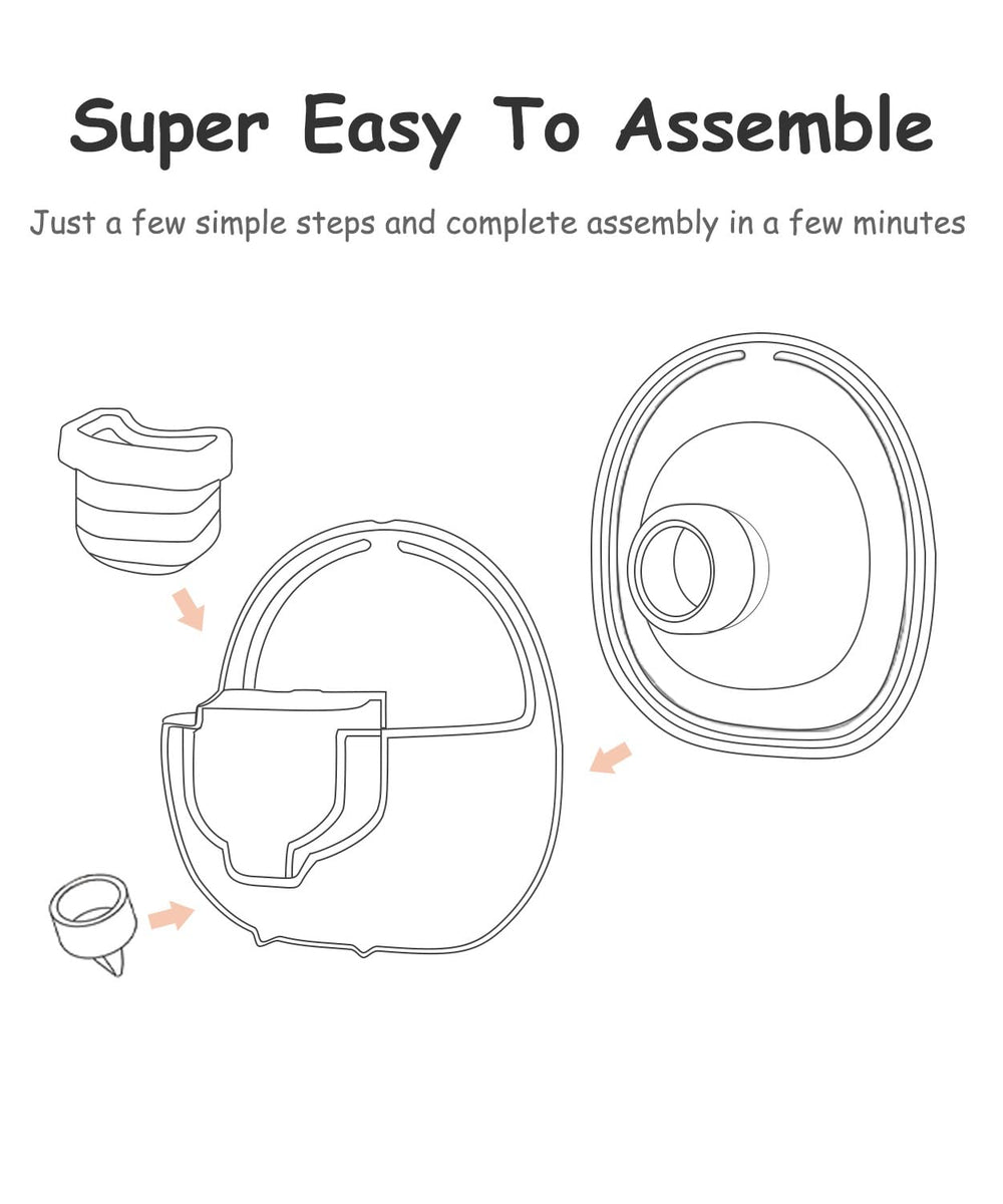 Gowing BPA-free silicone parts for skin-friendly pumping sessions.