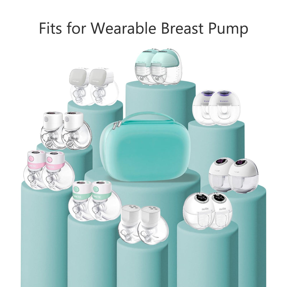 Gowing removable tray keeps pumps organized for quick daily use.