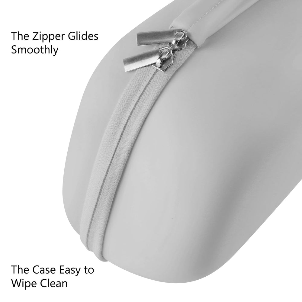 Gowing case zipper detail indicating sturdy daily-use closure